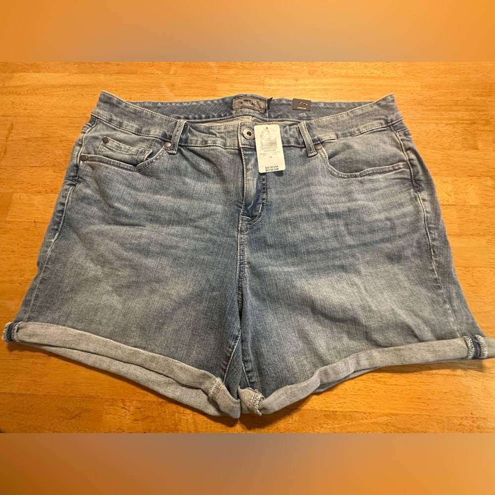 Torrid Light Blue Jean Shorts